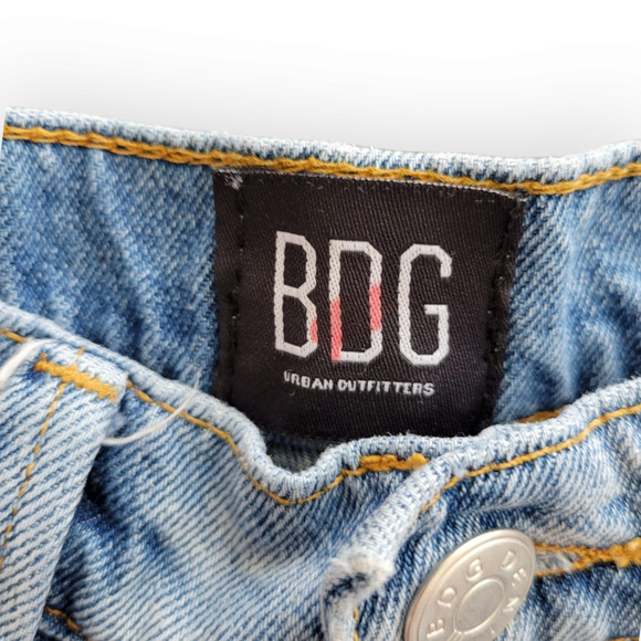 BDG Urban Outfitters High Waisted Ripped Mom Jeans 24 - Picture 5 of 9